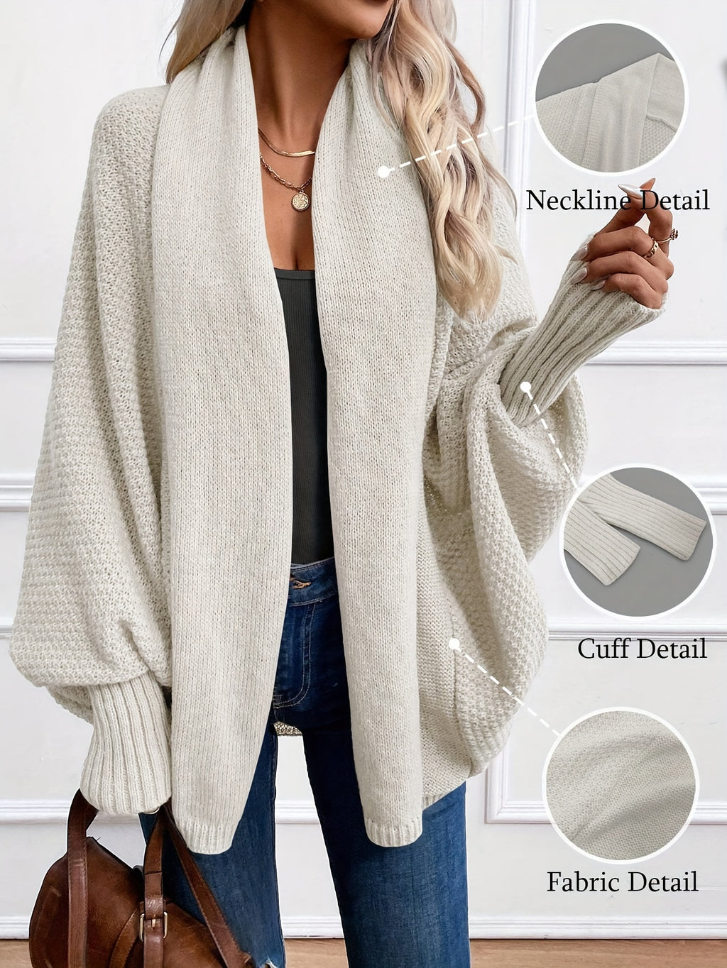Celandine | Damesvest met sjaalkraag – Loszittend, halflang vest