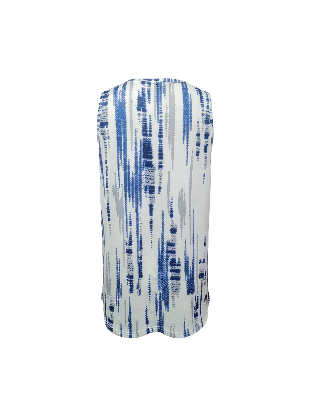 Talise | Casual damesblouse met print – Mouwloos zomershirt met V-hals