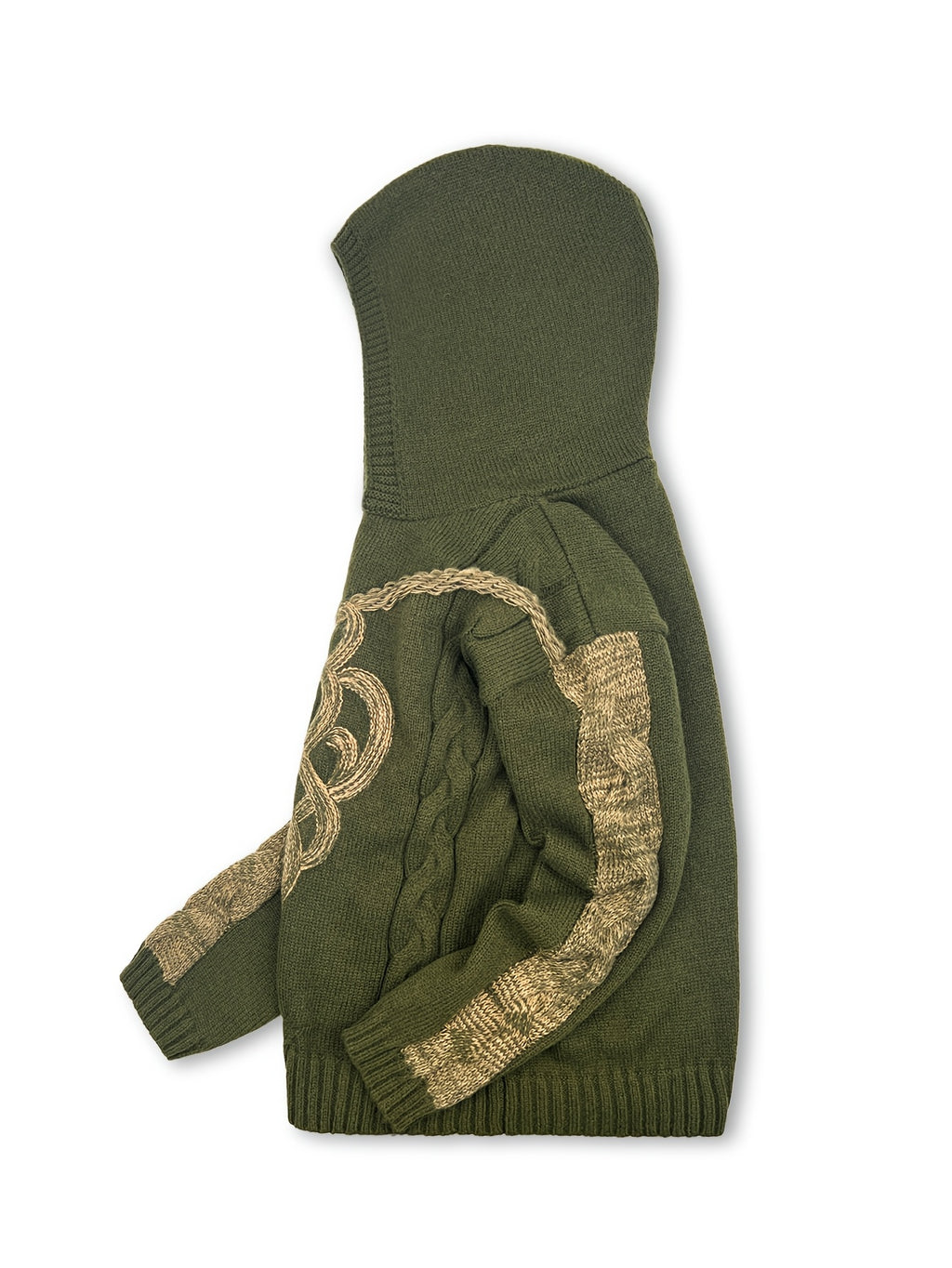 Acey | Damestrui met capuchon – Zachte pullover van geborduurd jacquard
