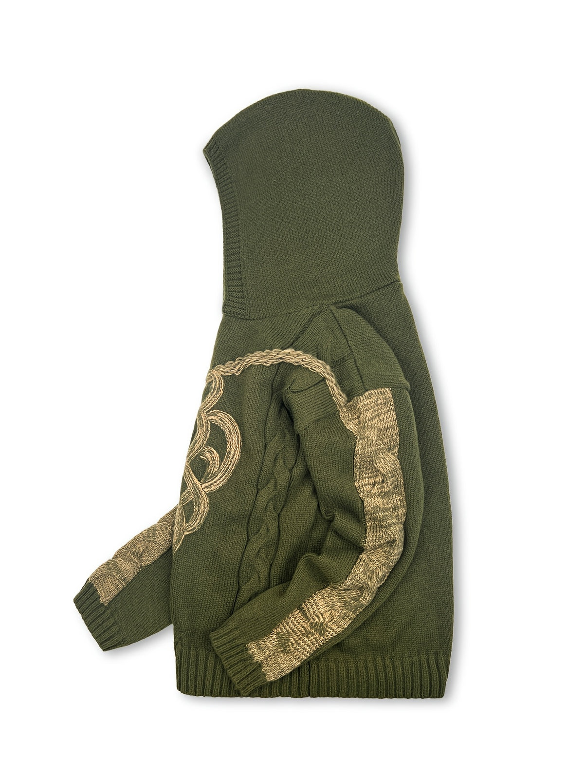 Acey | Damestrui met capuchon – Zachte pullover van geborduurd jacquard
