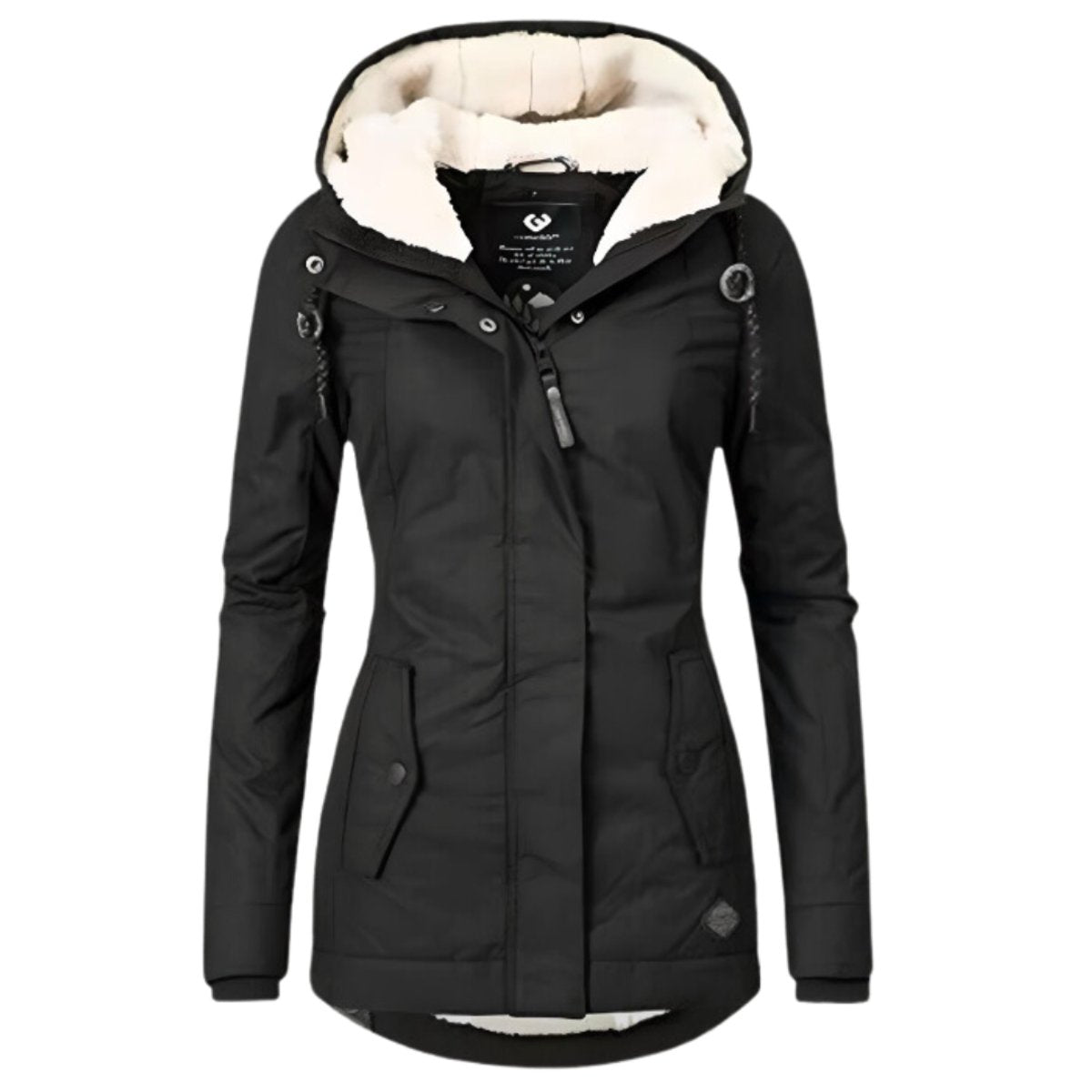 Havilyn | Damesjas met sherpa-voering – Waterafstotend, met capuchon en slanke pasvorm