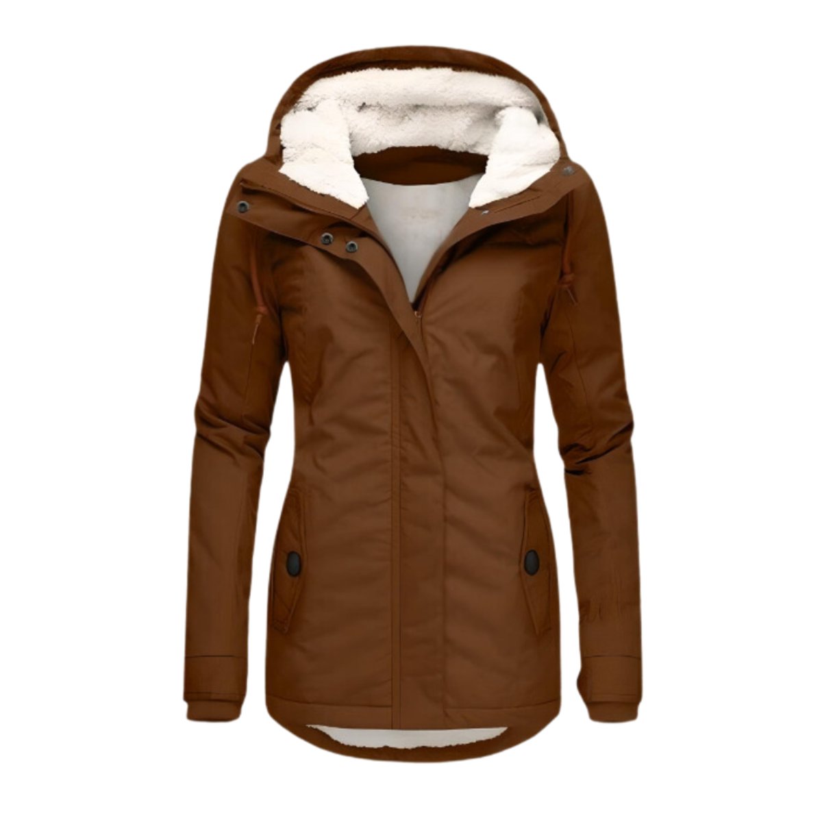Havilyn | Damesjas met sherpa-voering – Waterafstotend, met capuchon en slanke pasvorm