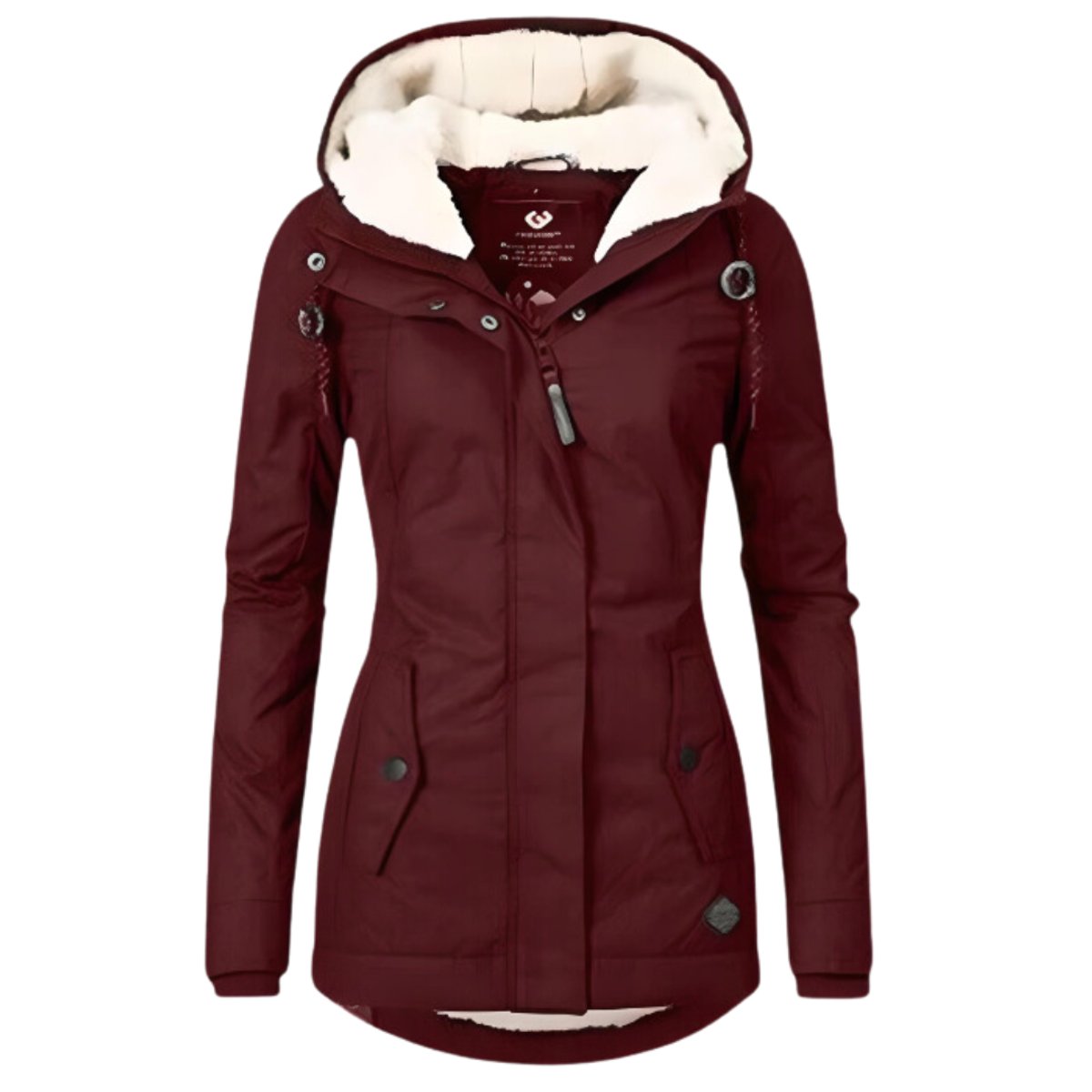 Havilyn | Damesjas met sherpa-voering – Waterafstotend, met capuchon en slanke pasvorm