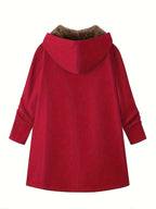 Zelmira | Warme Damesjas met Capuchon – Gevoerd, Effen & Casual