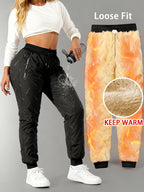 Elysoria | Winterbroek voor dames met fleecevoering – Warme broek met losse pasvorm