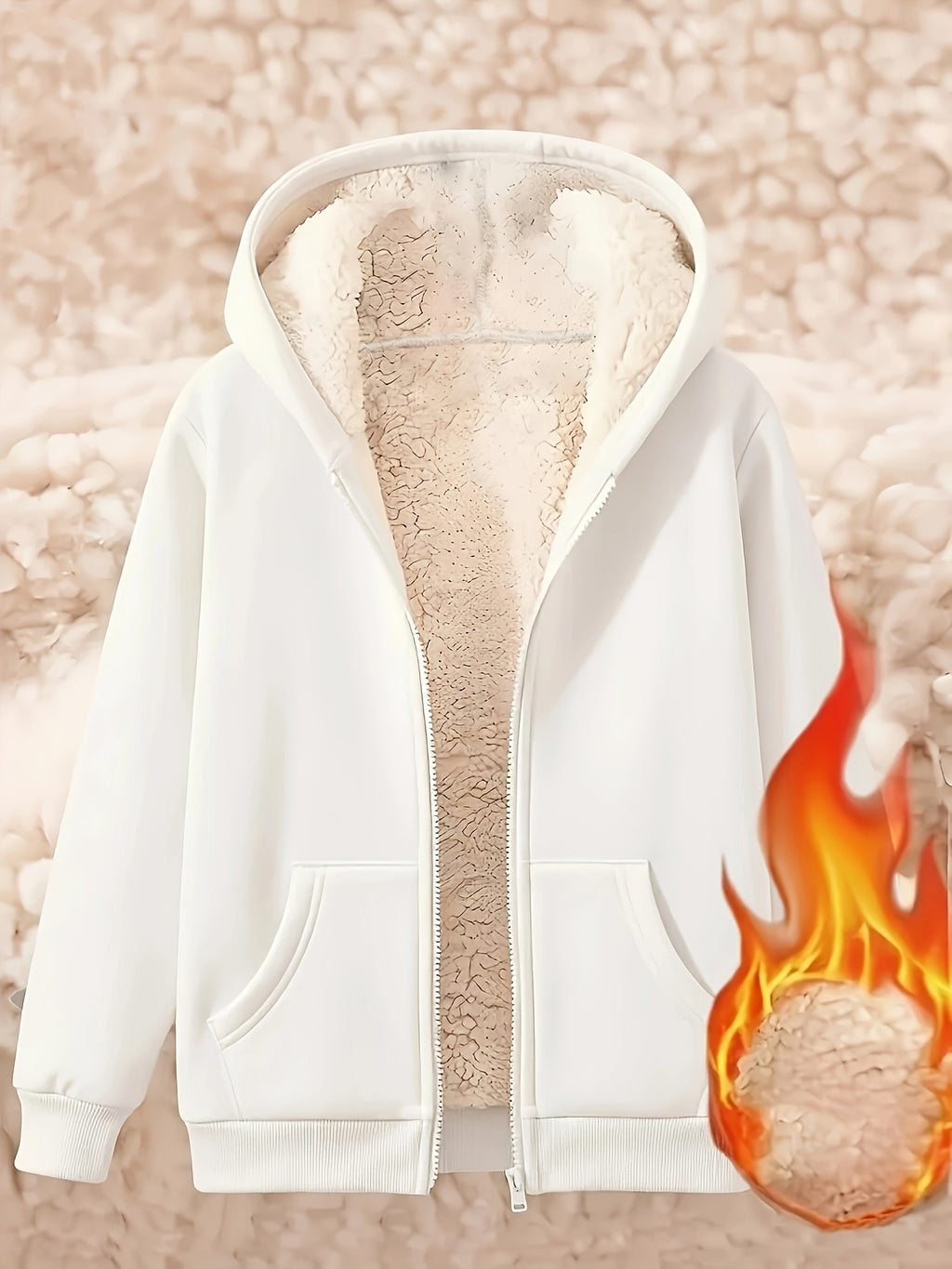 Ardelia | Dames fleecejas met capuchon – Warm, casual sweatshirtmodel
