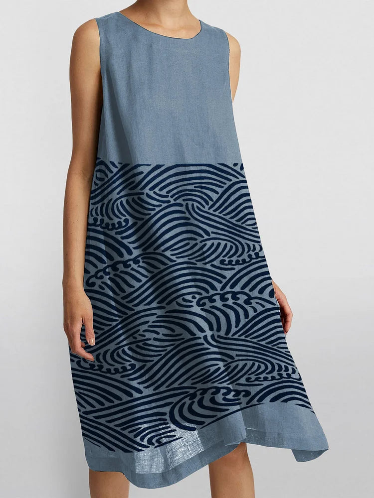 Odel | Chique casual jurk voor dames – tijdloze charme, elegante, soepel vallende midi-jurk
