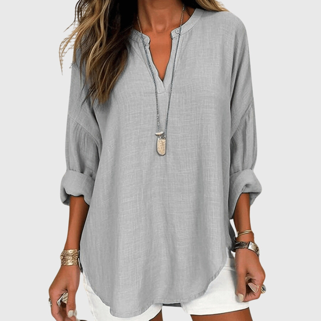 Oana | Luchtig strandshirt voor dames – Lichtgewicht tuniek met losse pasvorm