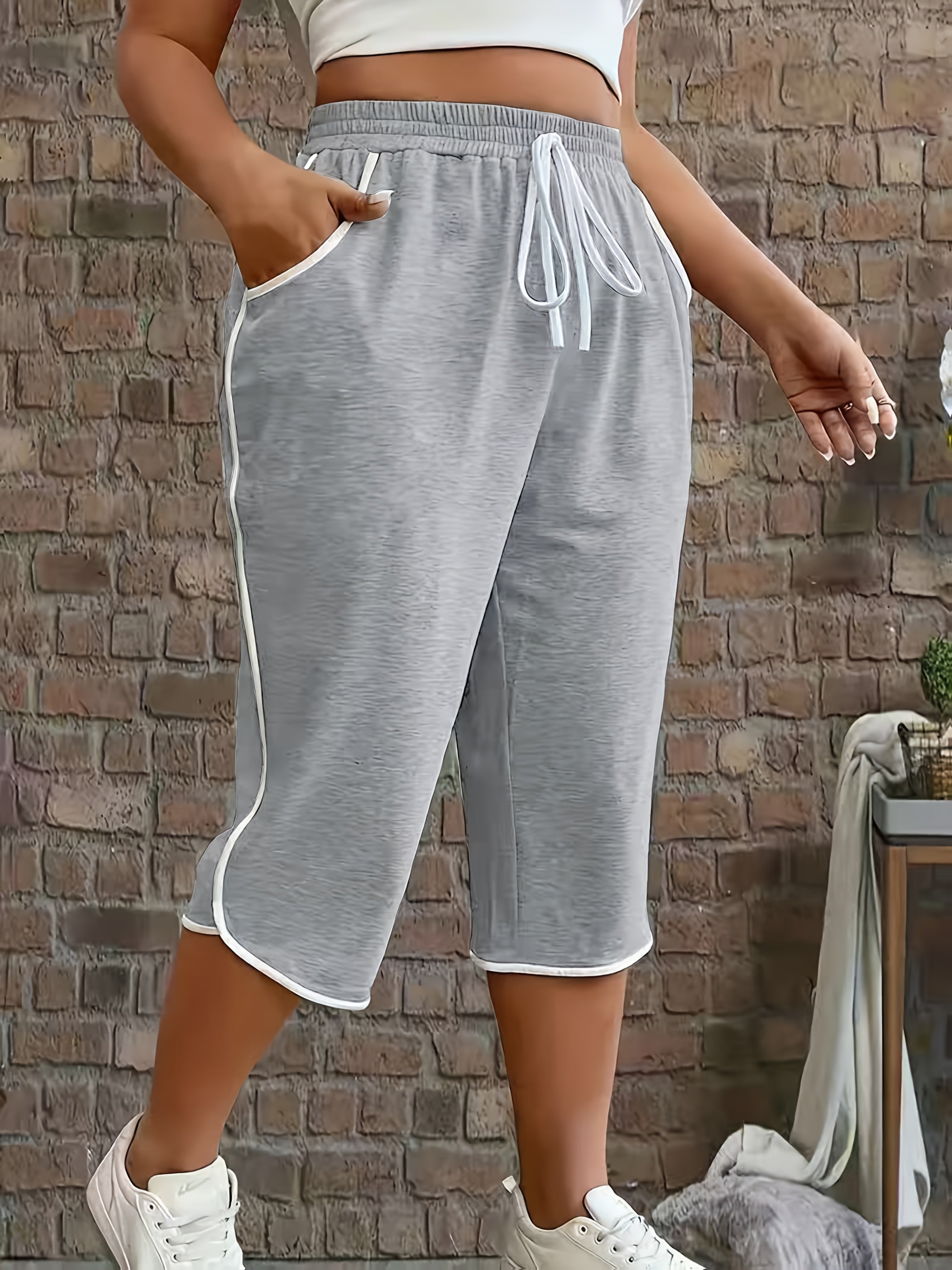 Juliette | Casual joggingbroek voor dames – Halflange joggingbroek met zakken
