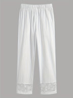 Saylor | Korte broek met wijde pijpen voor dames – Broek met elastische tailleband