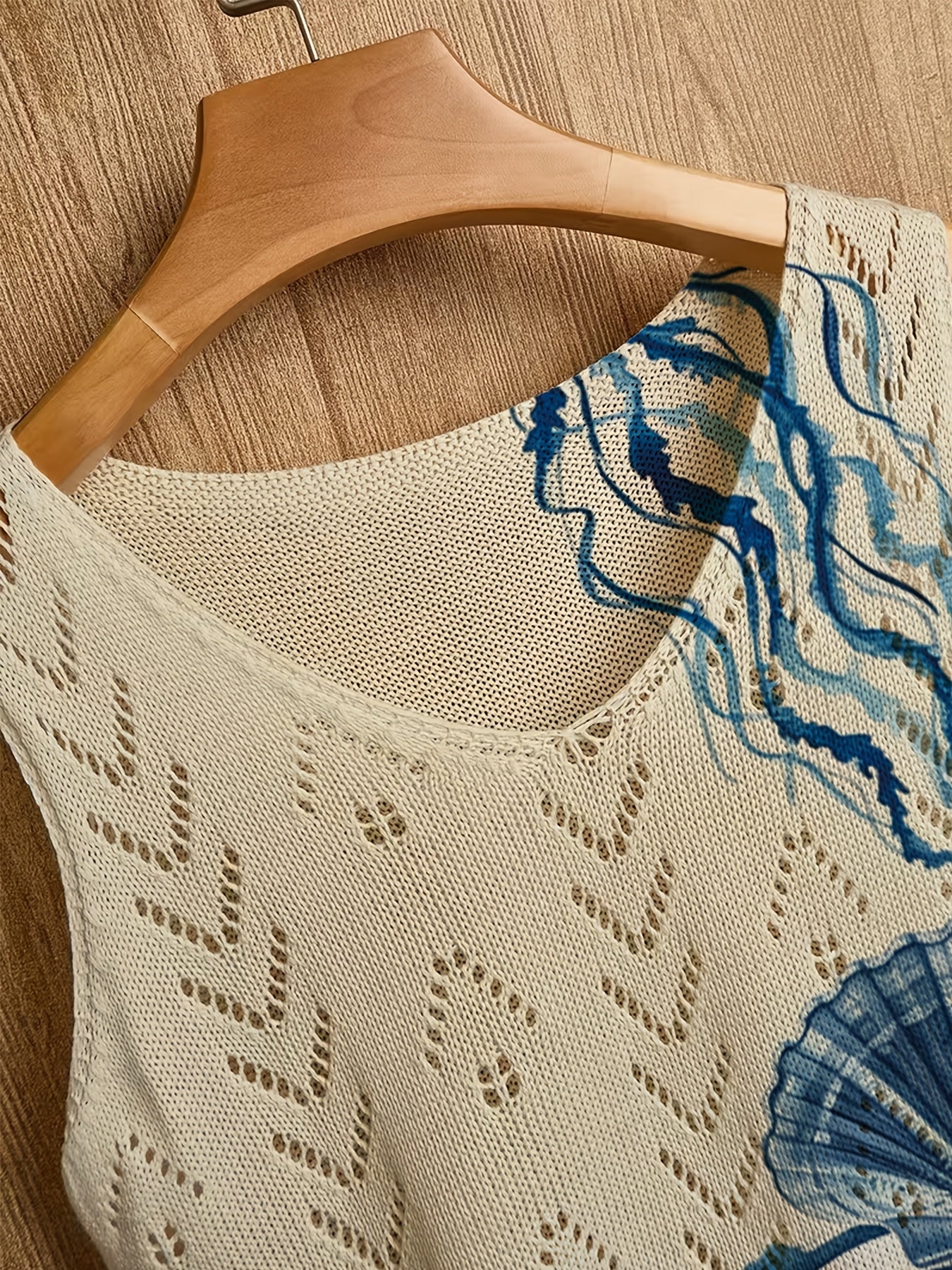 Novella | Boho-top met print voor dames – Elegante mouwloze pullover