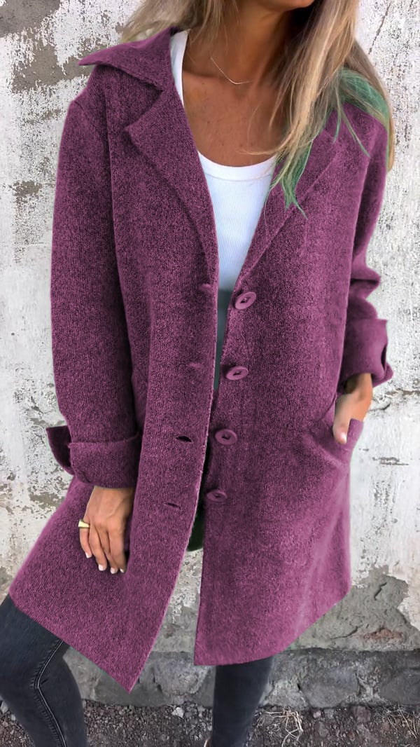Cathalina | Gebreide Damesjas met Relaxed Fit – Zachte, Lichtgewicht Casual Jas