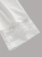 Saylor | Korte broek met wijde pijpen voor dames – Broek met elastische tailleband