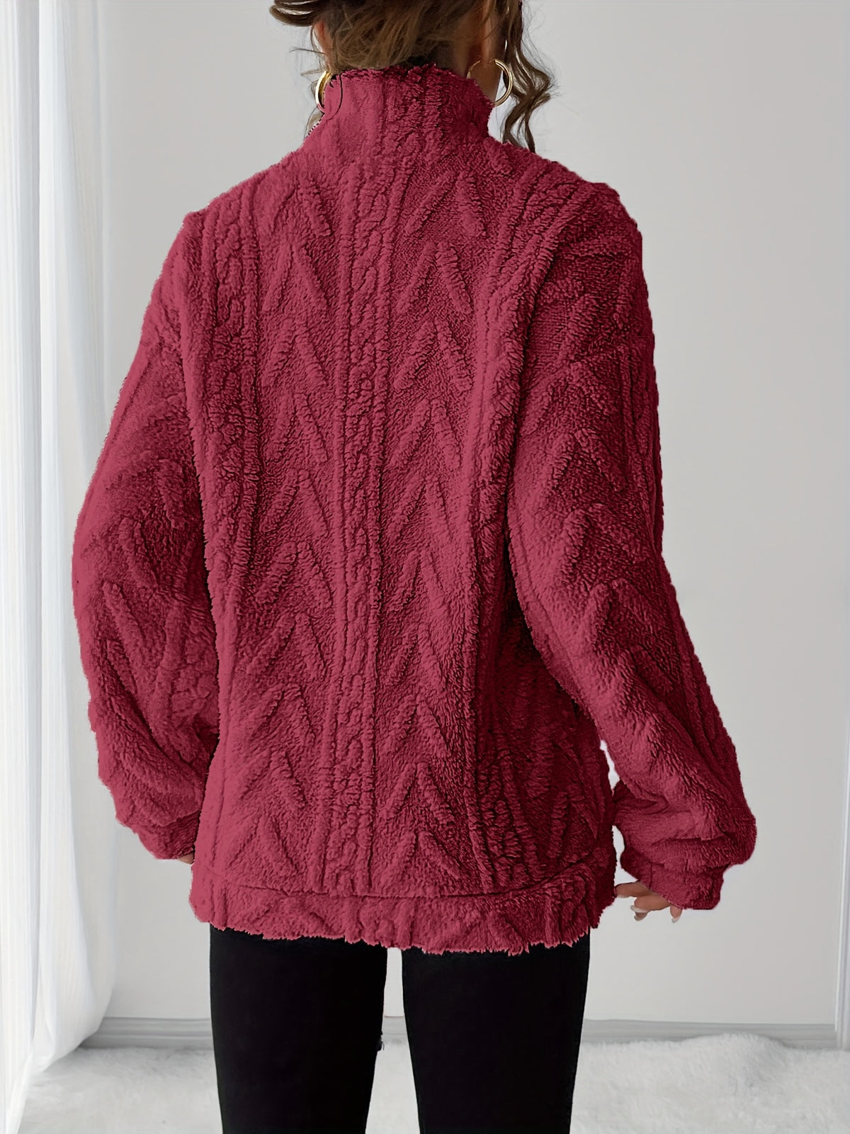 Liesbeth | Warm fleece-sweatshirt voor dames – Casual trui met lange mouwen voor koelere dagen