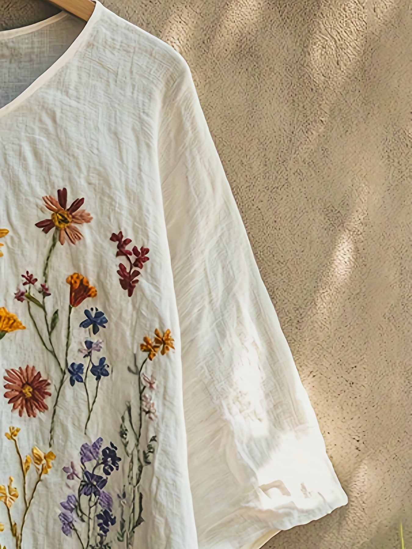 Rielle | Elegante damesblouse – Losvallend shirt met V-hals voor een casual alledaagse look