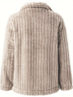 Aenora | Dames teddyjas – Omgeslagen kraag