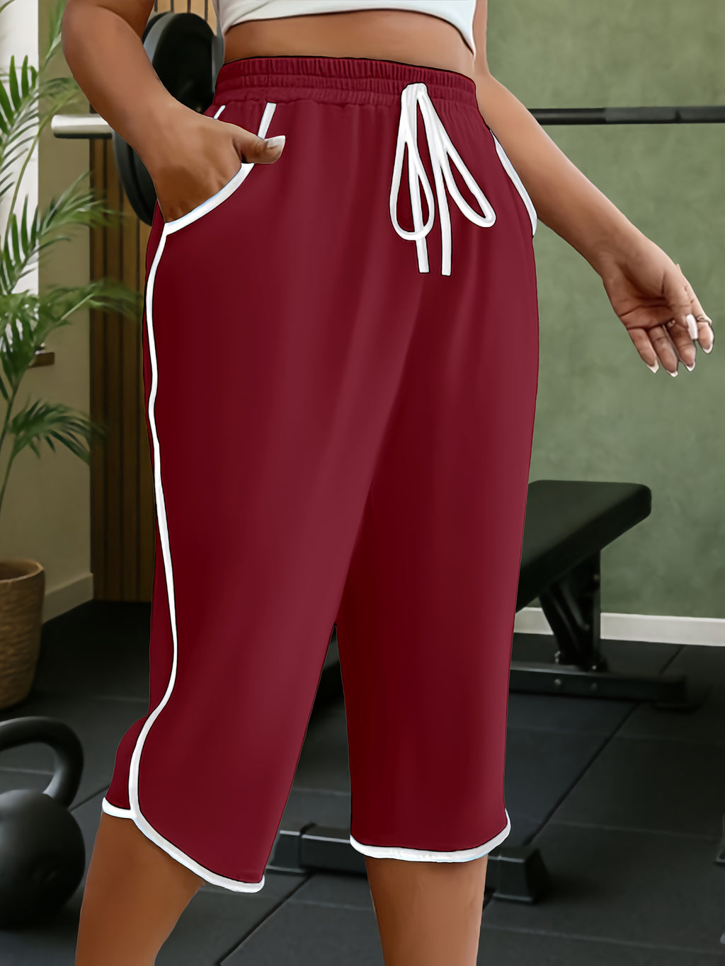 Juliette | Casual joggingbroek voor dames – Halflange joggingbroek met zakken