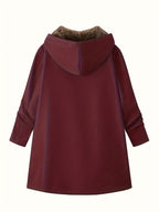 Zelmira | Warme Damesjas met Capuchon – Gevoerd, Effen & Casual