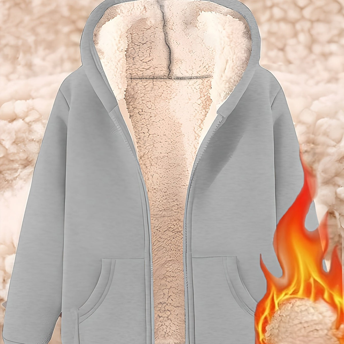 Ardelia | Dames fleecejas met capuchon – Warm, casual sweatshirtmodel