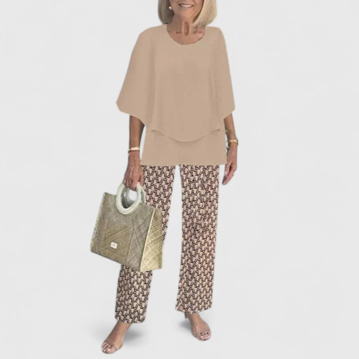 Elvira | Tweedelige formele set voor dames – Elegante, bij elkaar passende outfit