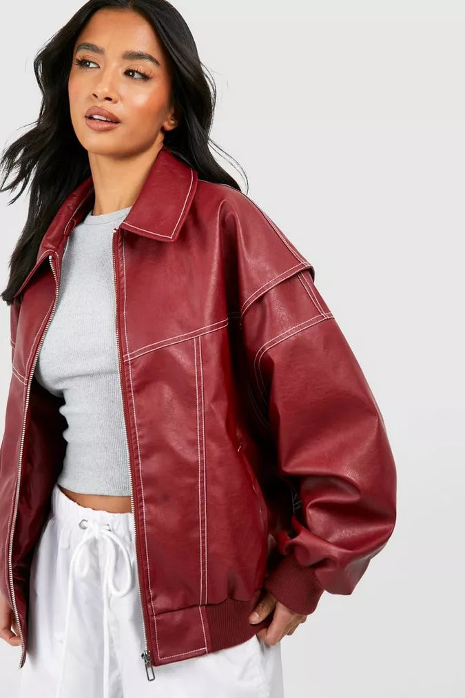 Dorelia | Oversized Leren Jas Dames – Zacht & Duurzaam Leer