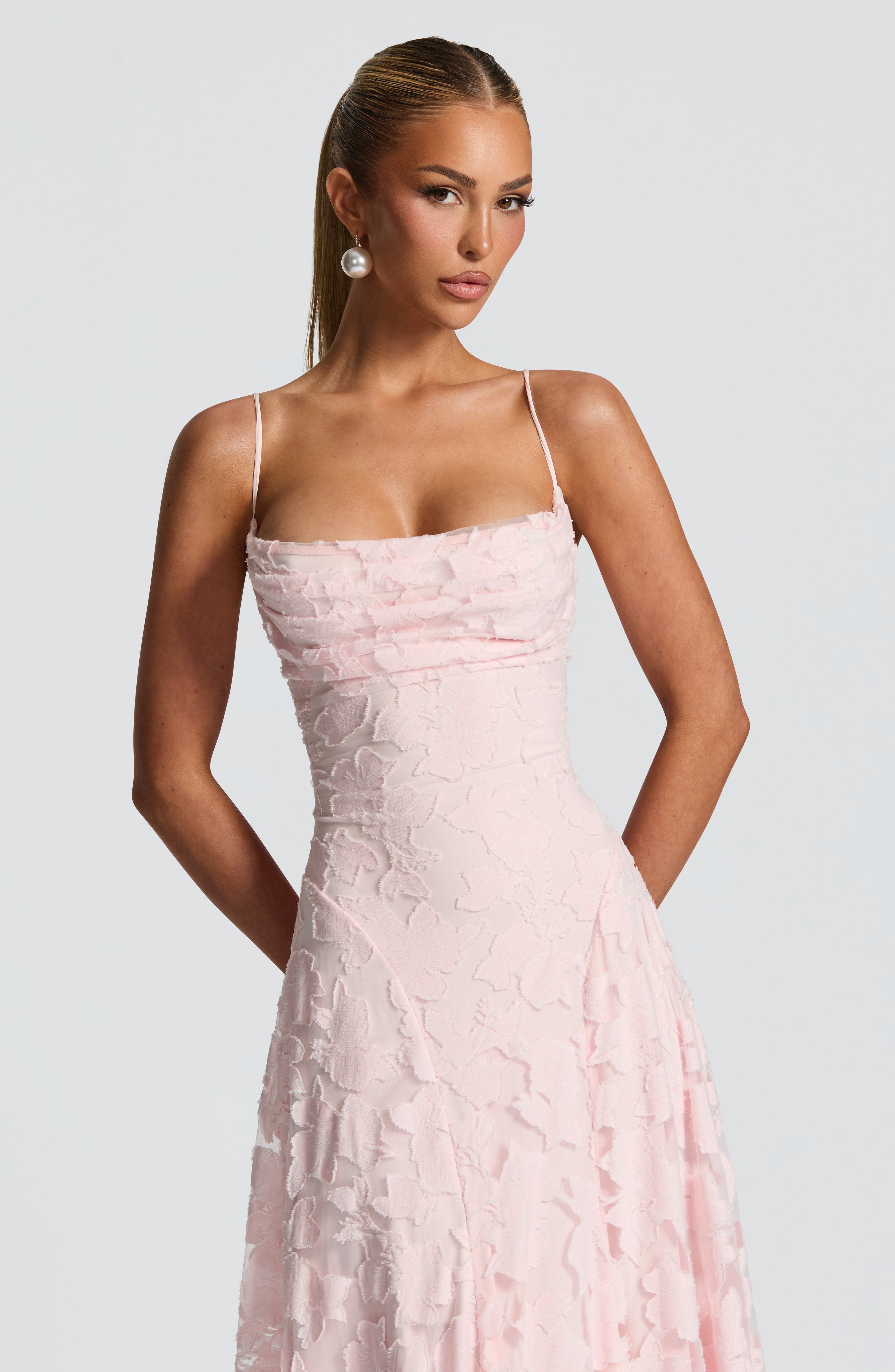 Cerise | Dames Lange Maxi-jurk – Elegante Zwierige Jurk