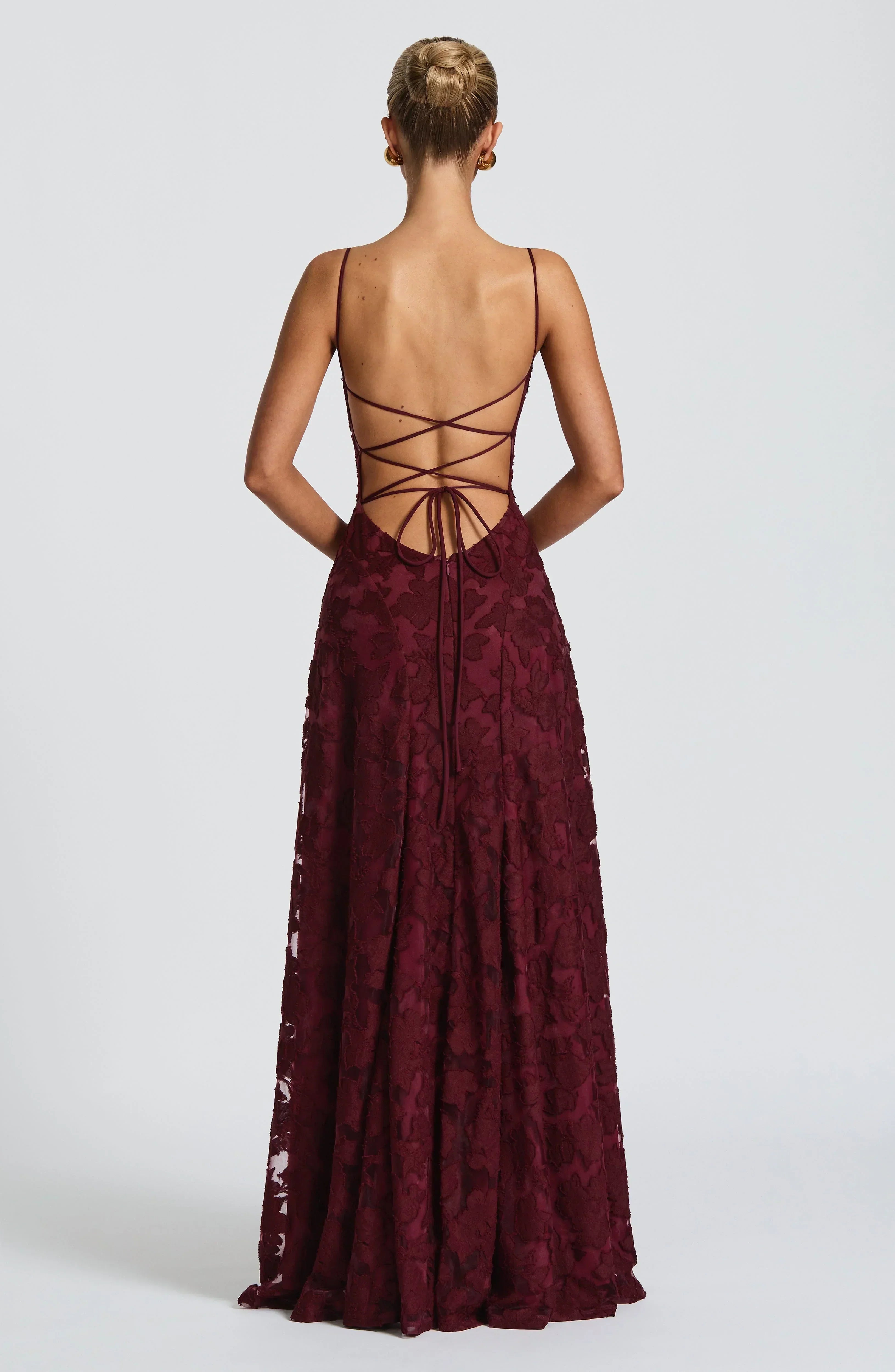 Cerise | Dames Lange Maxi-jurk – Elegante Zwierige Jurk