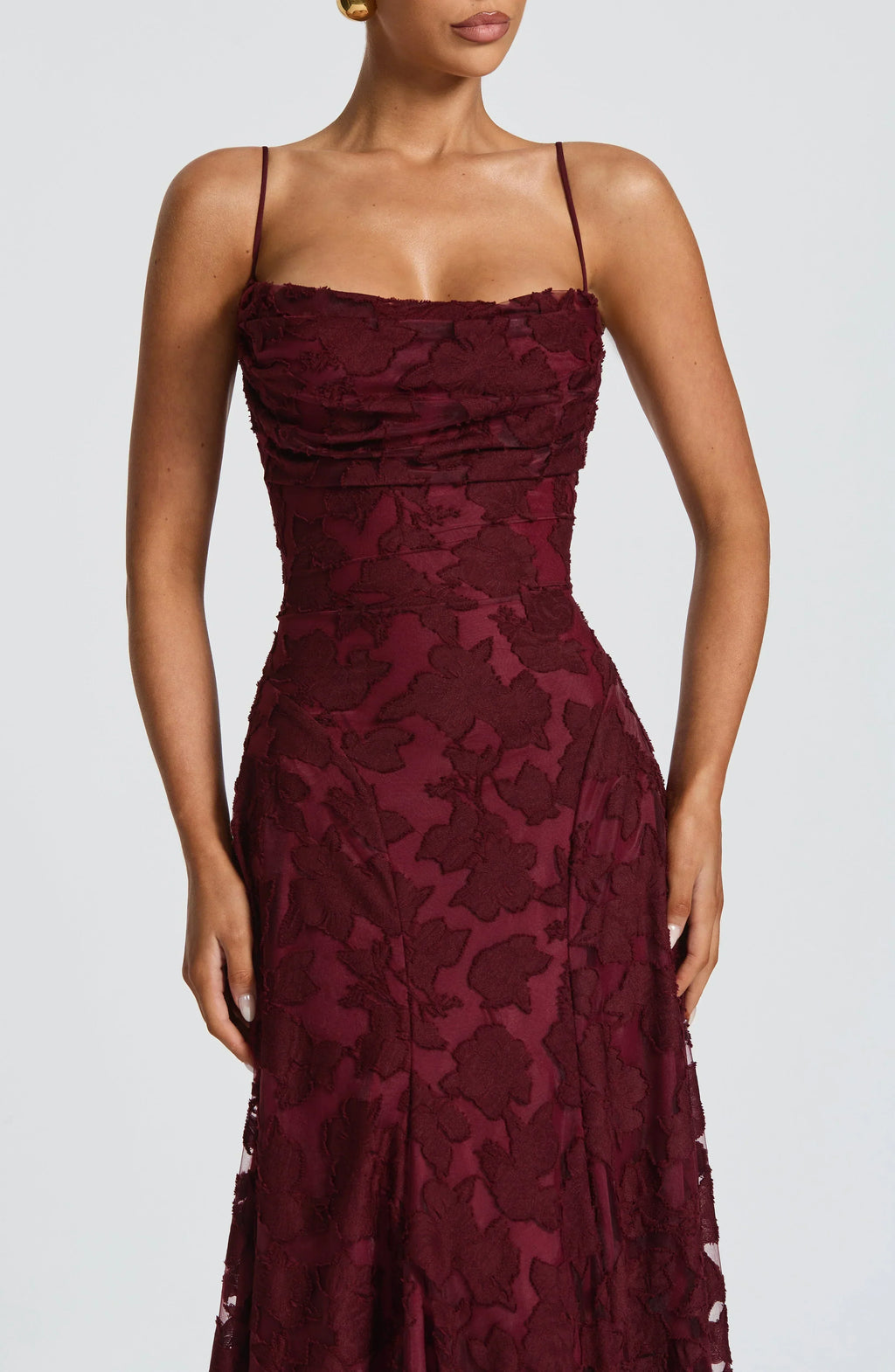 Cerise | Dames Lange Maxi-jurk – Elegante Zwierige Jurk