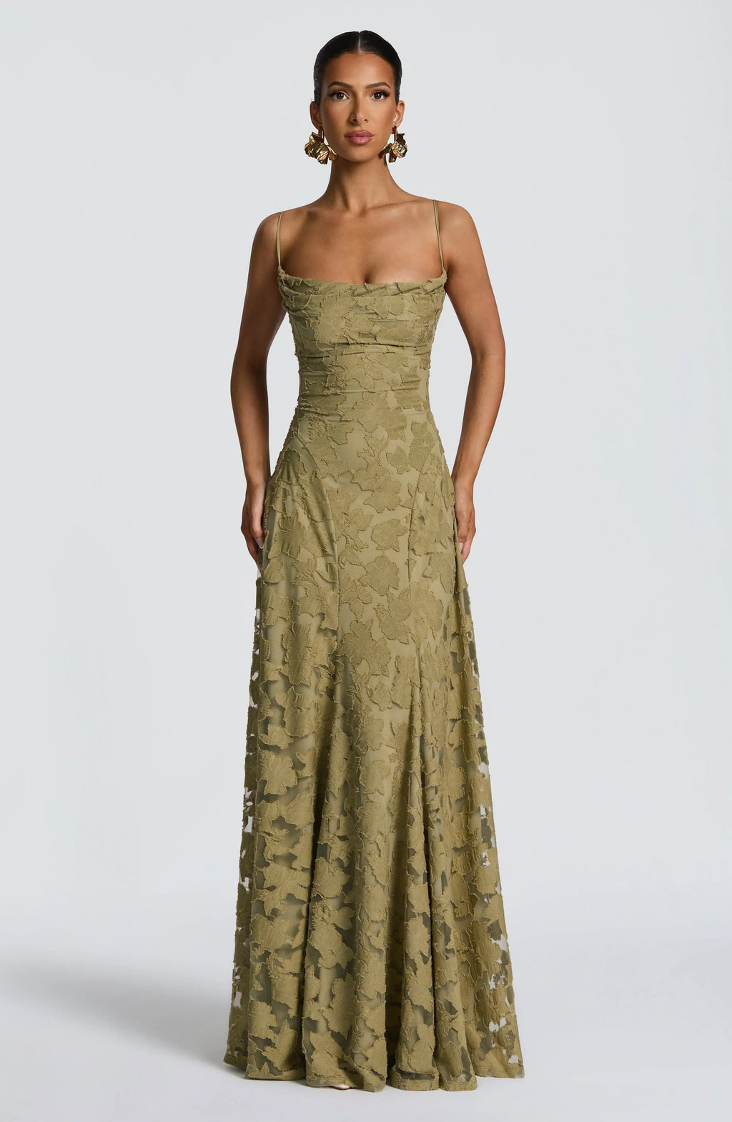 Cerise | Dames Lange Maxi-jurk – Elegante Zwierige Jurk