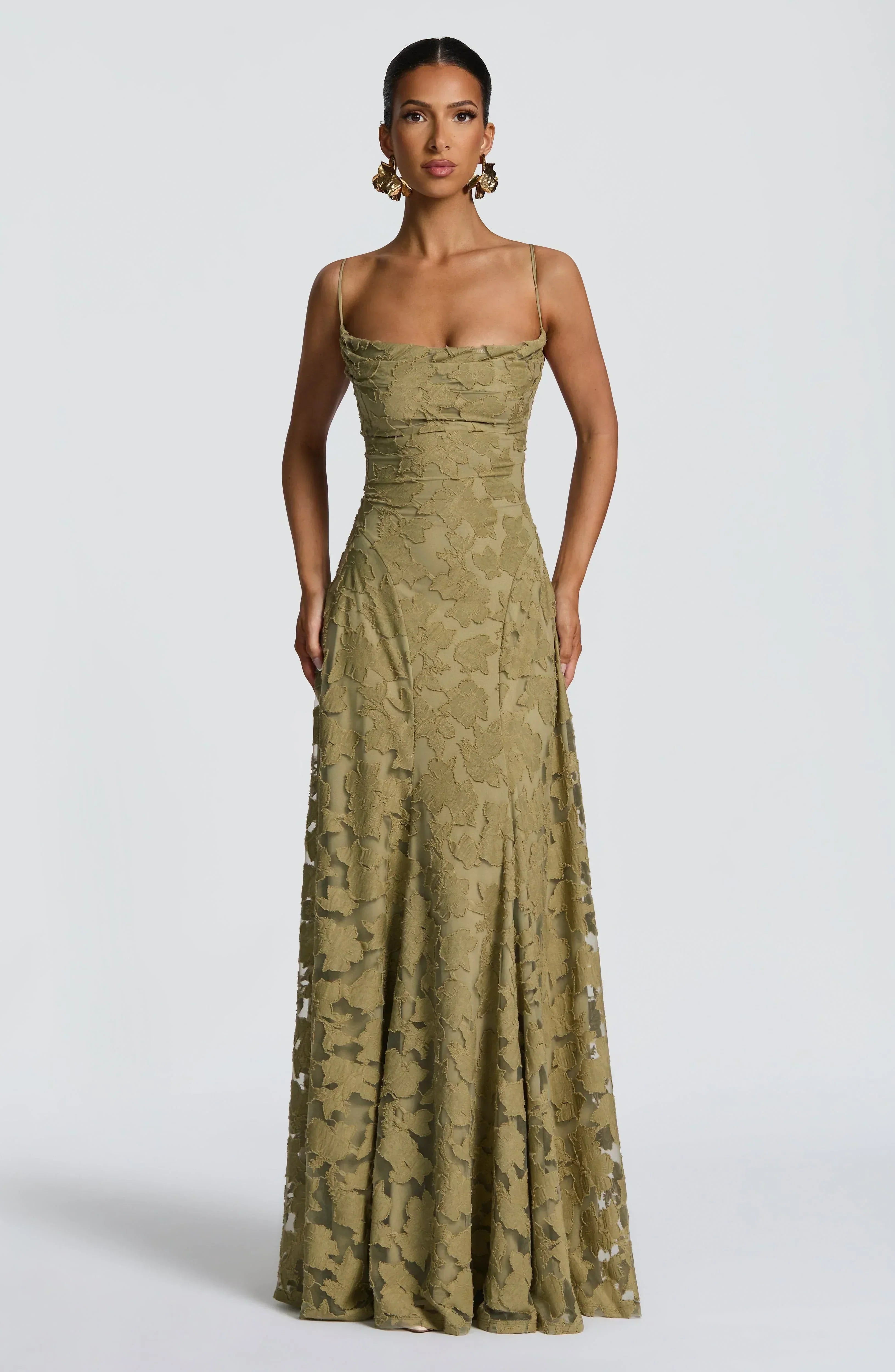 Cerise | Dames Lange Maxi-jurk – Elegante Zwierige Jurk