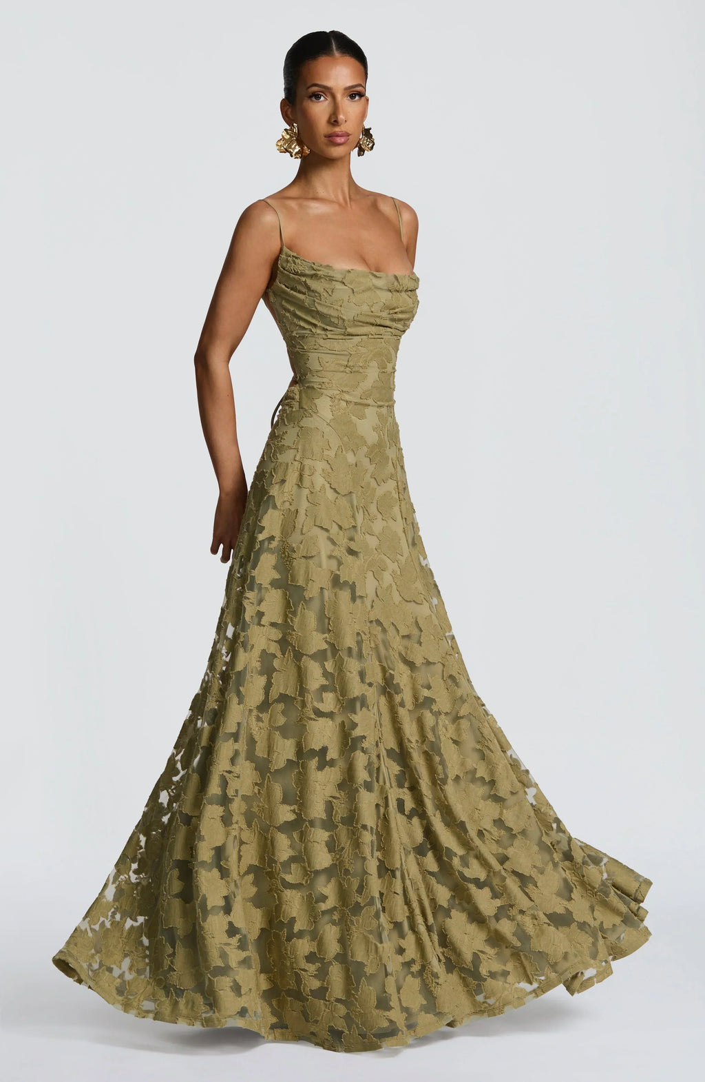 Cerise | Dames Lange Maxi-jurk – Elegante Zwierige Jurk