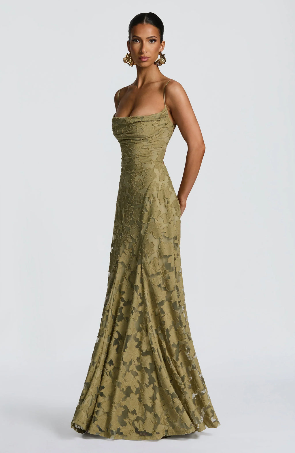 Cerise | Dames Lange Maxi-jurk – Elegante Zwierige Jurk