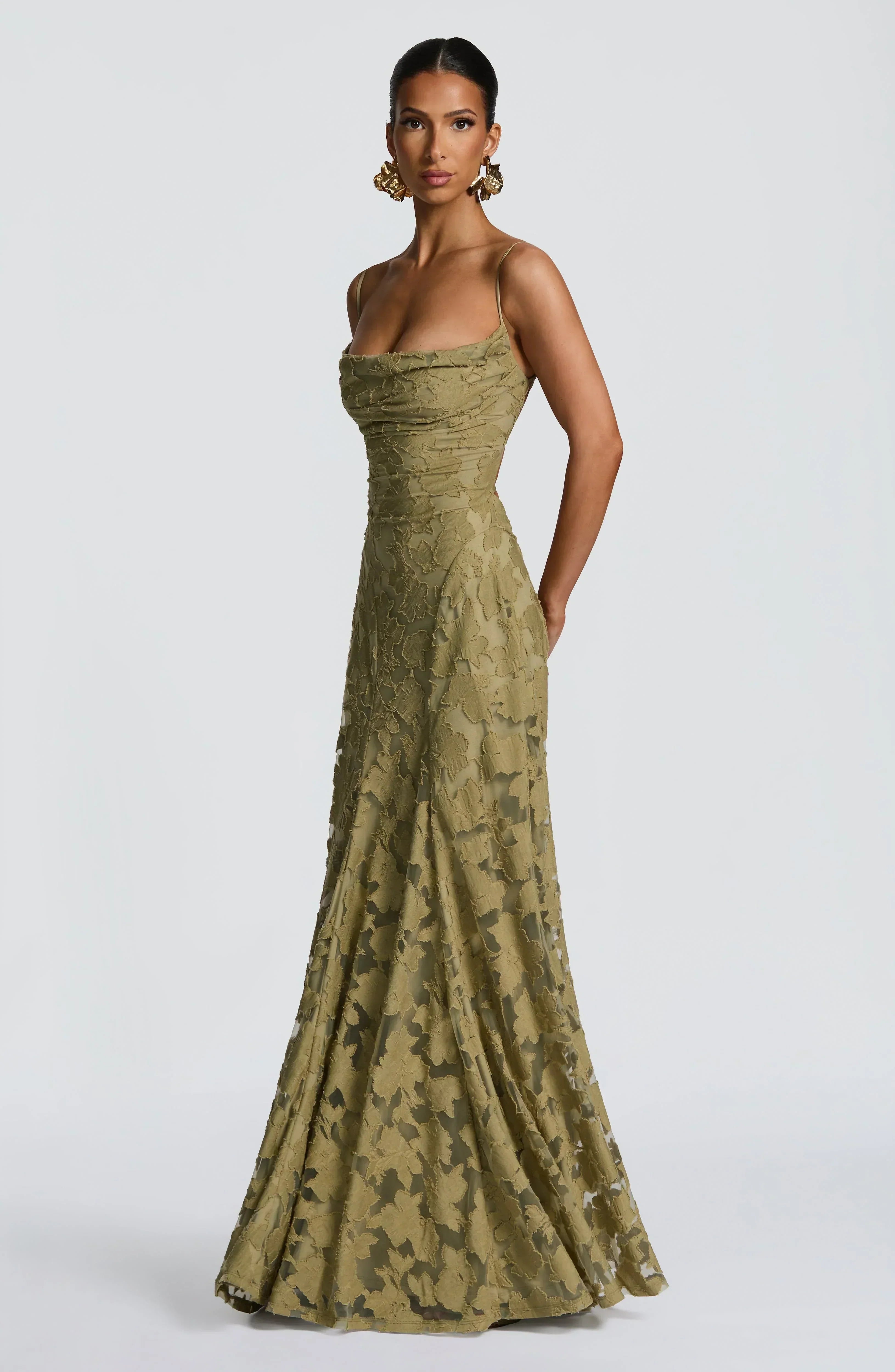 Cerise | Dames Lange Maxi-jurk – Elegante Zwierige Jurk