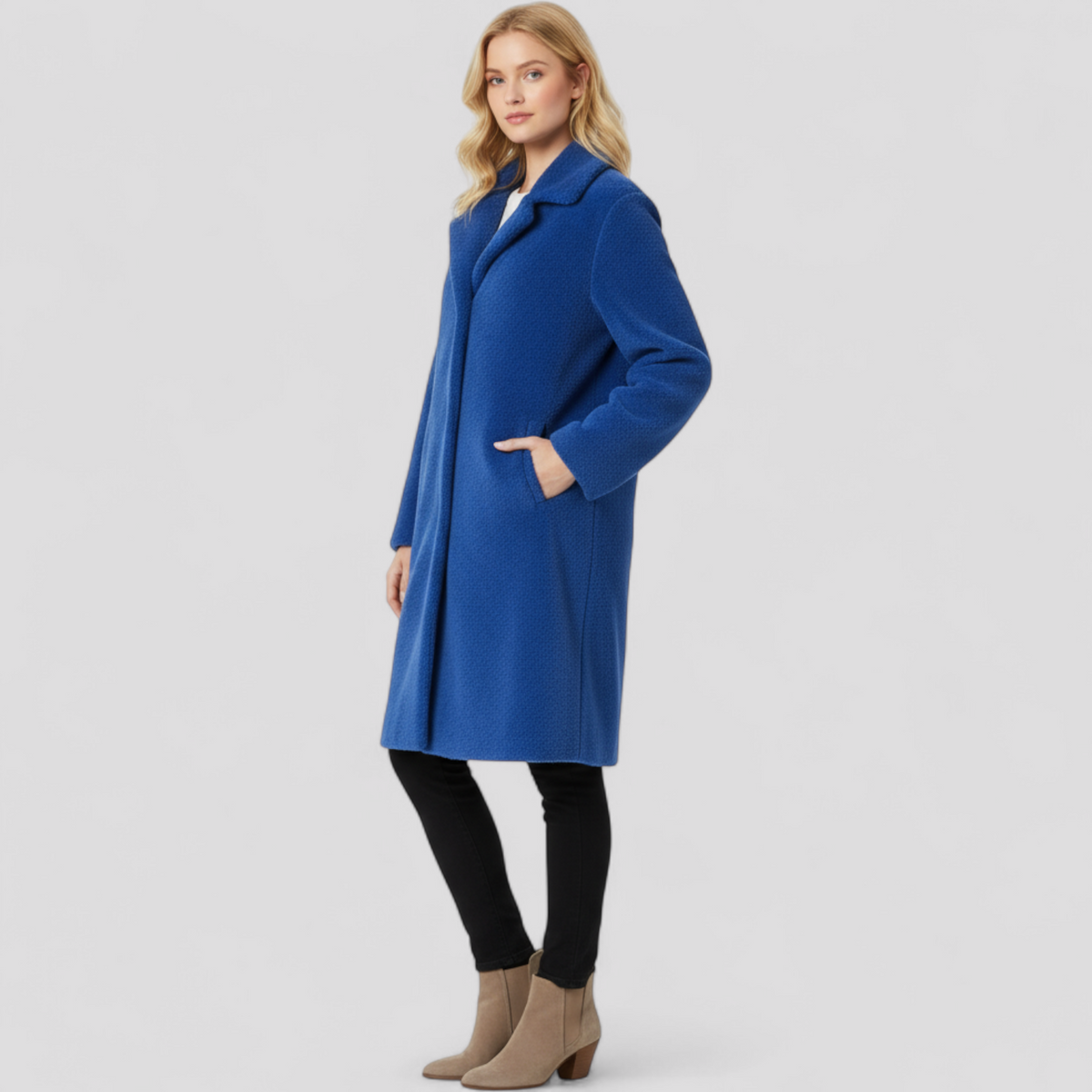 Elarienne | Dames Lange Wollen Jas – Warme, Elegante Klassieke Jas