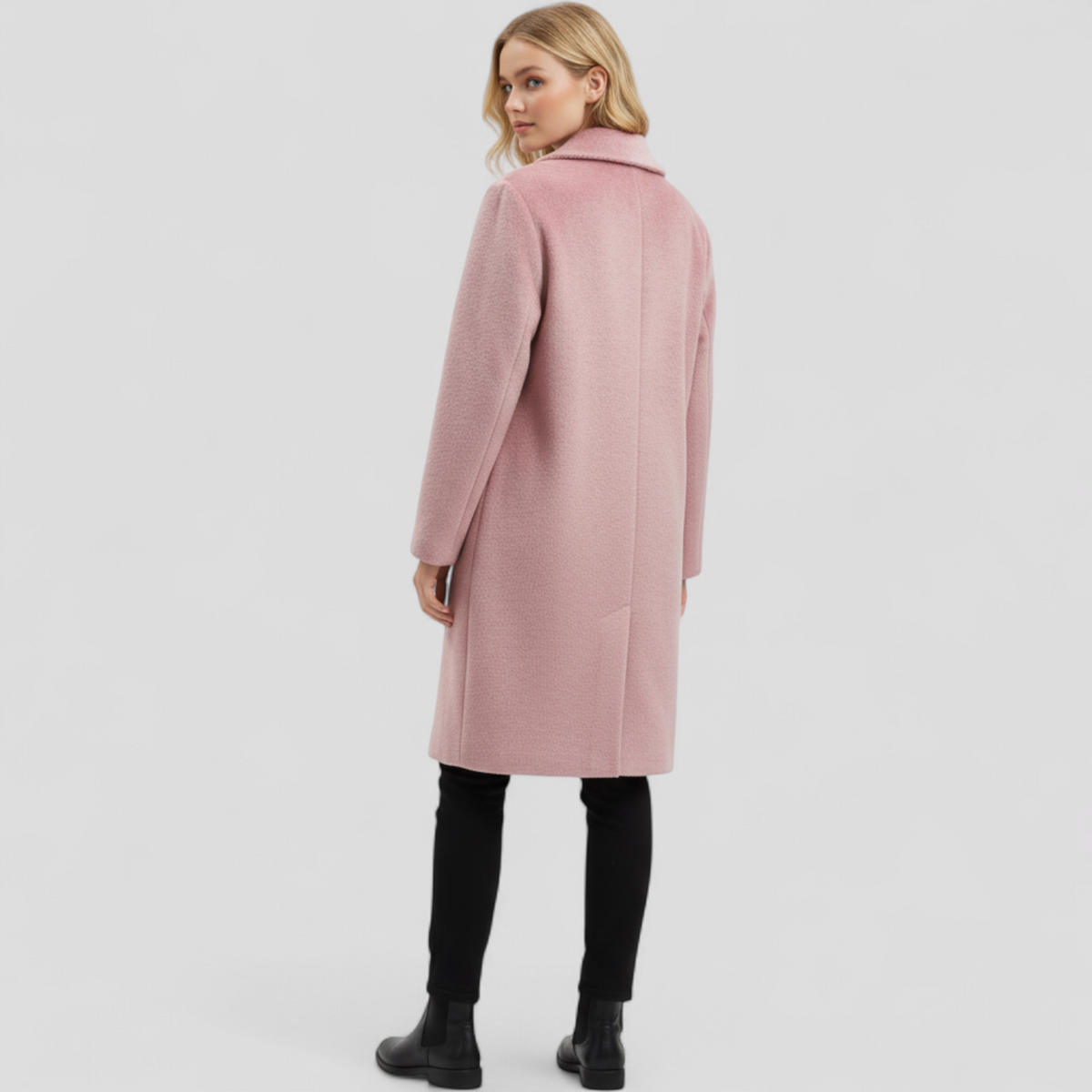 Elarienne | Dames Lange Wollen Jas – Warme, Elegante Klassieke Jas