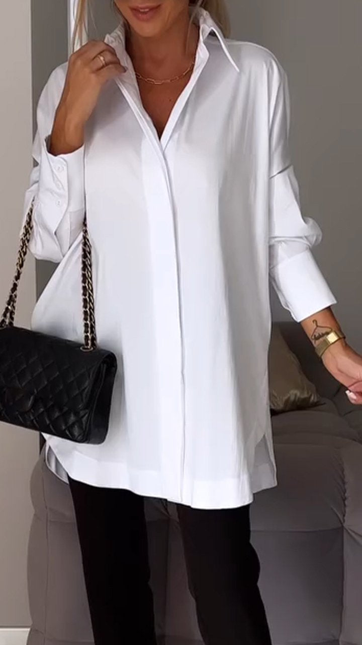 Giselisse | Dames Chiffon Blouse – Oversized Pasvorm
