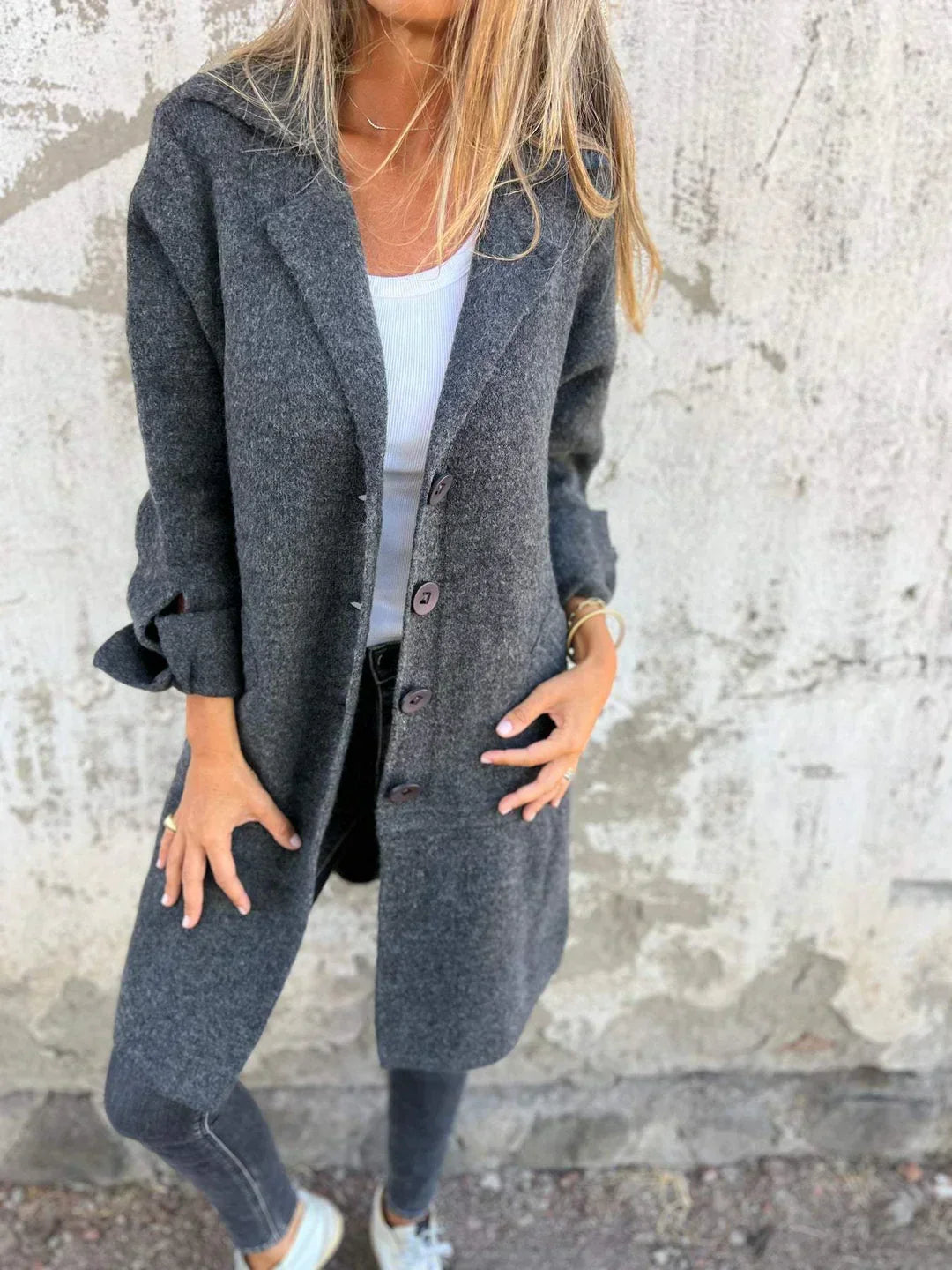 Cathalina | Gebreide Damesjas met Relaxed Fit – Zachte, Lichtgewicht Casual Jas