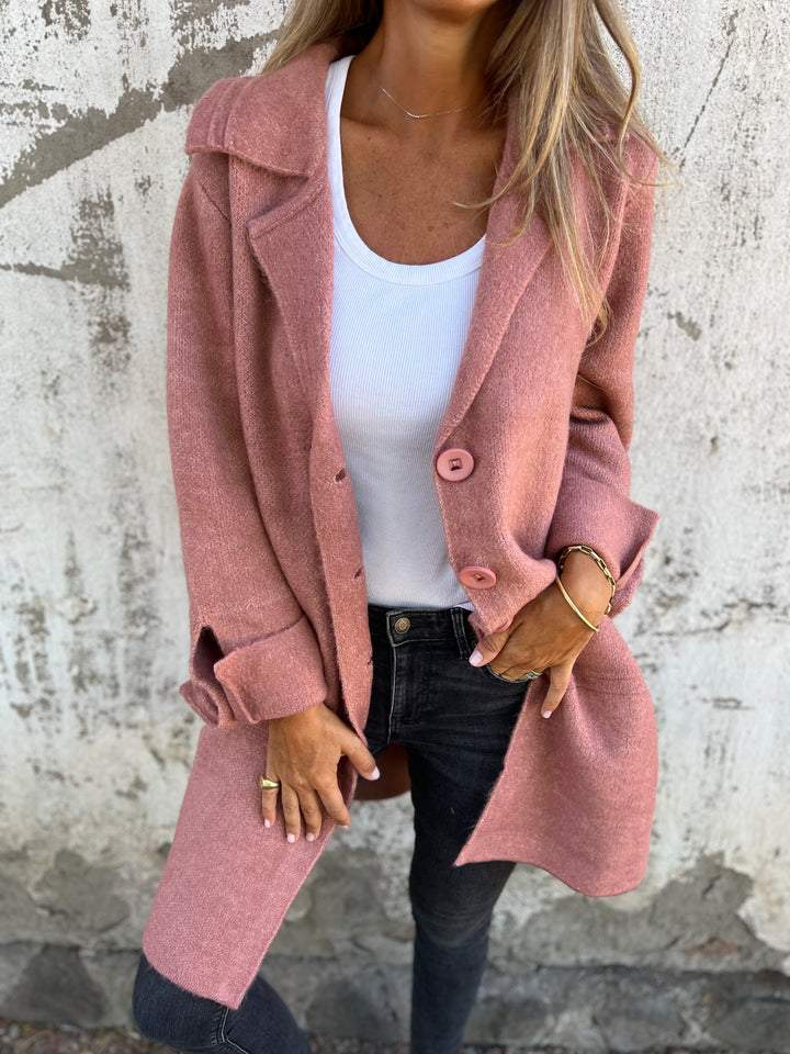 Cathalina | Gebreide Damesjas met Relaxed Fit – Zachte, Lichtgewicht Casual Jas