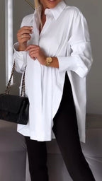 Giselisse | Dames Chiffon Blouse – Oversized Pasvorm