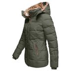 Betsie | Luxe Dames Winterjas met Capuchon – Warm Gevoerd en Bontgevoerde Jas