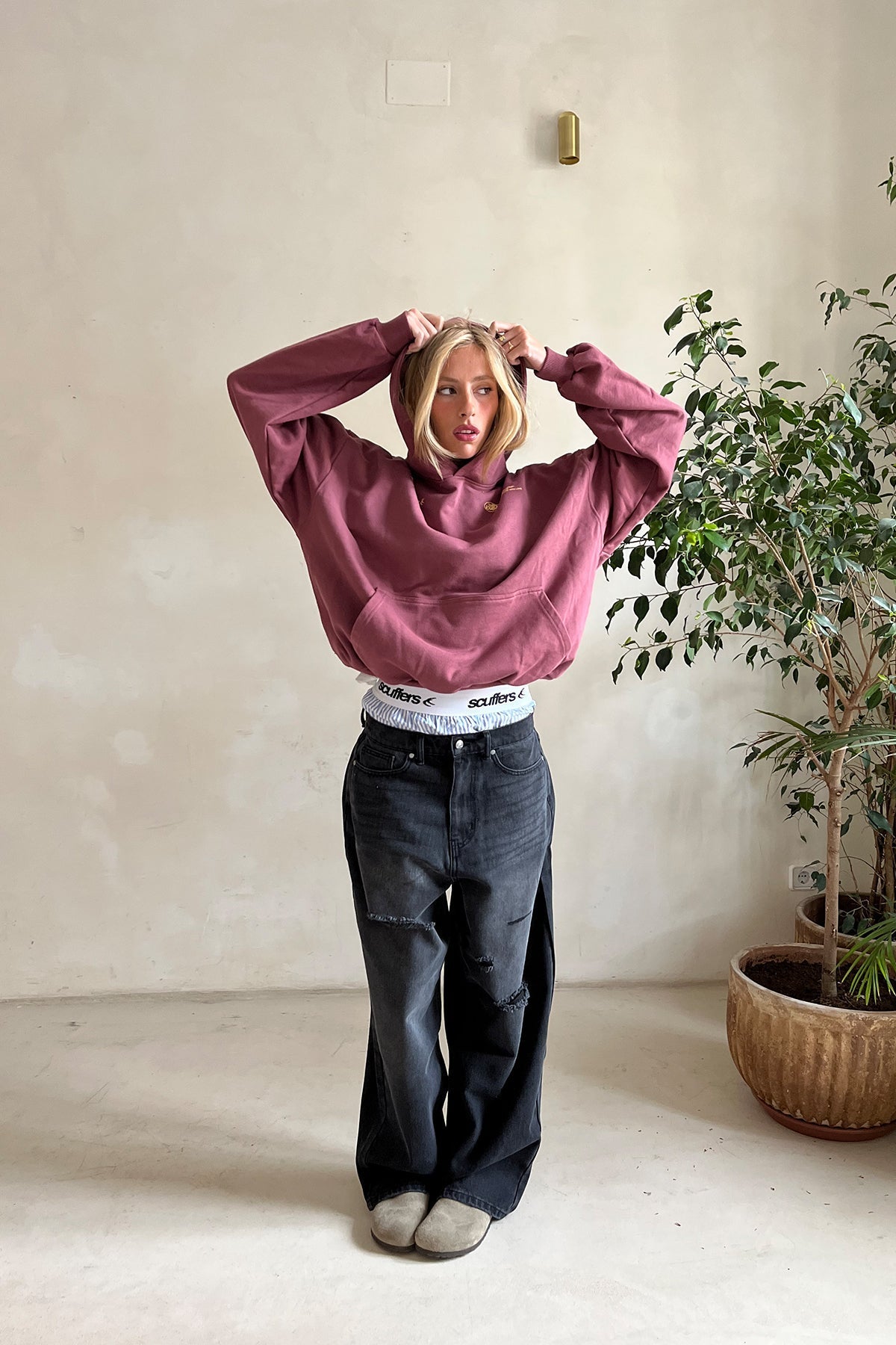 Elorielle | Dames Hoodie van Katoenmix – Ontspannen Pasvorm, Zacht & Comfortabel