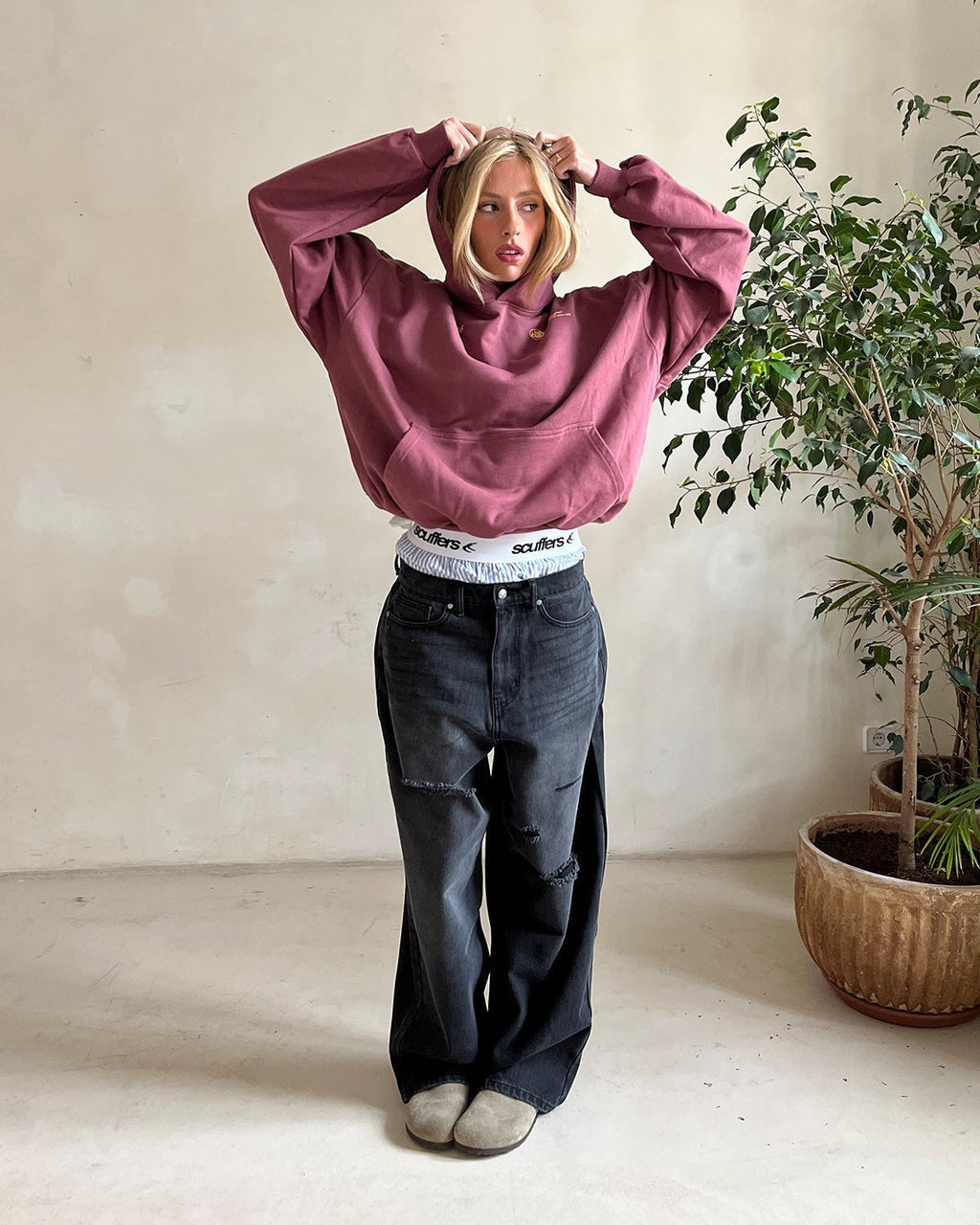Elorielle | Dames Hoodie van Katoenmix – Ontspannen Pasvorm, Zacht & Comfortabel