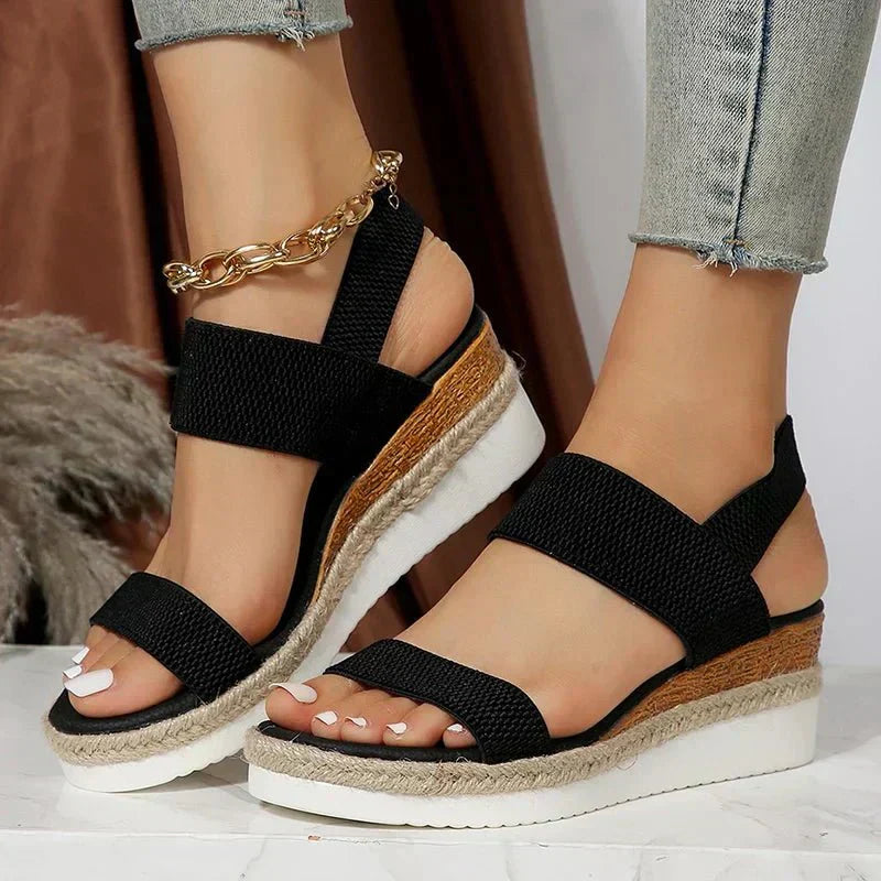 Indra | Comfortabele plateausandalen voor dames – orthopedisch, lichtgewicht, antislip, met demping