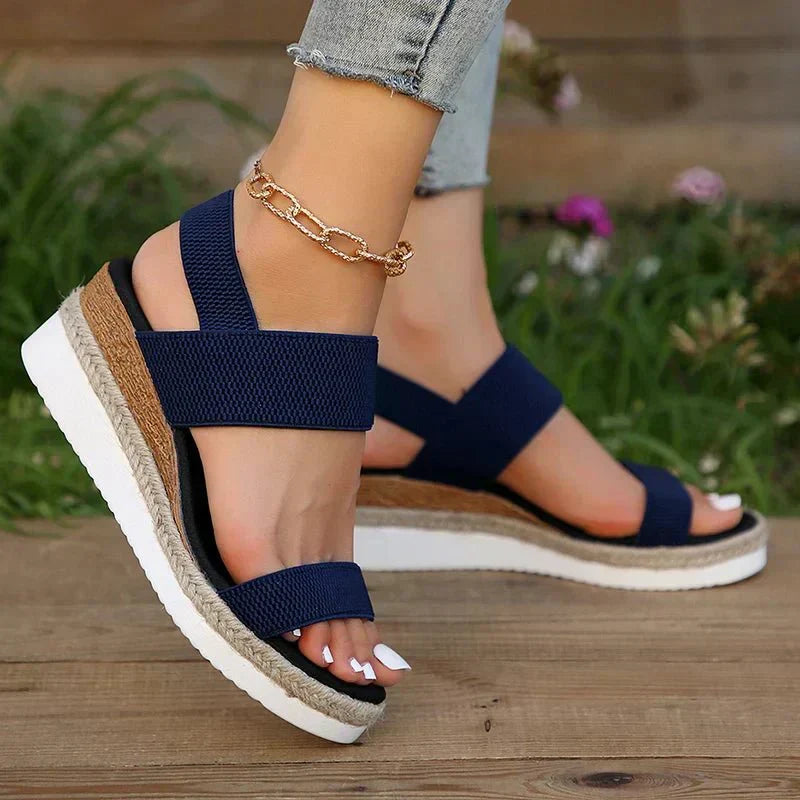 Indra | Comfortabele plateausandalen voor dames – orthopedisch, lichtgewicht, antislip, met demping