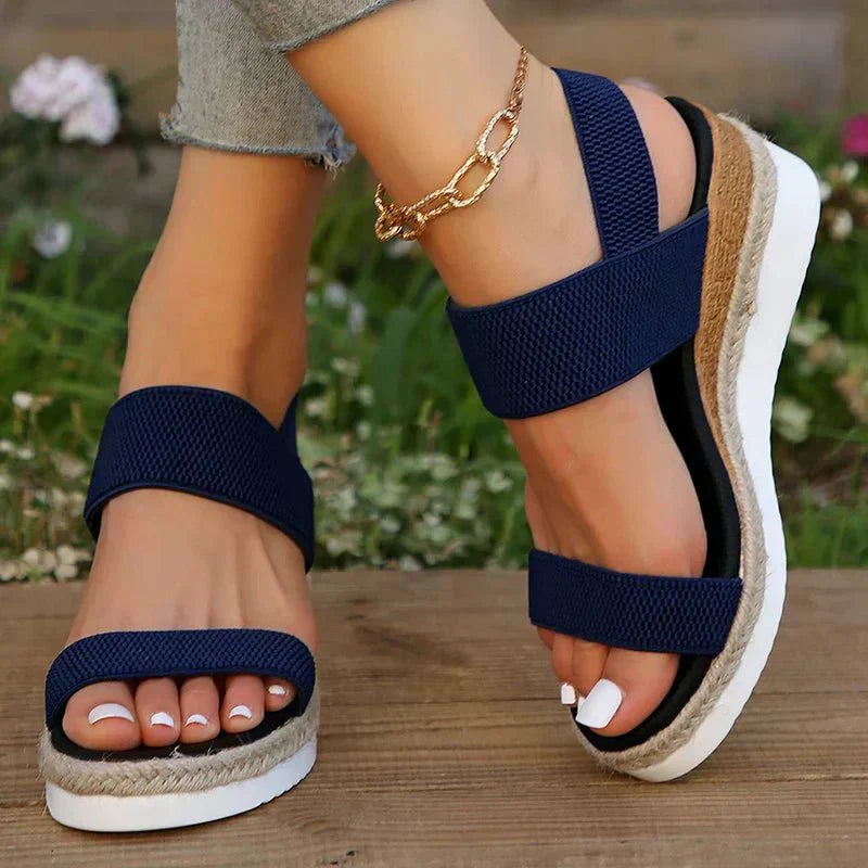 Indra | Comfortabele plateausandalen voor dames – orthopedisch, lichtgewicht, antislip, met demping