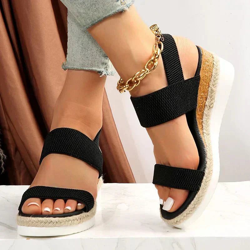 Indra | Comfortabele plateausandalen voor dames – orthopedisch, lichtgewicht, antislip, met demping