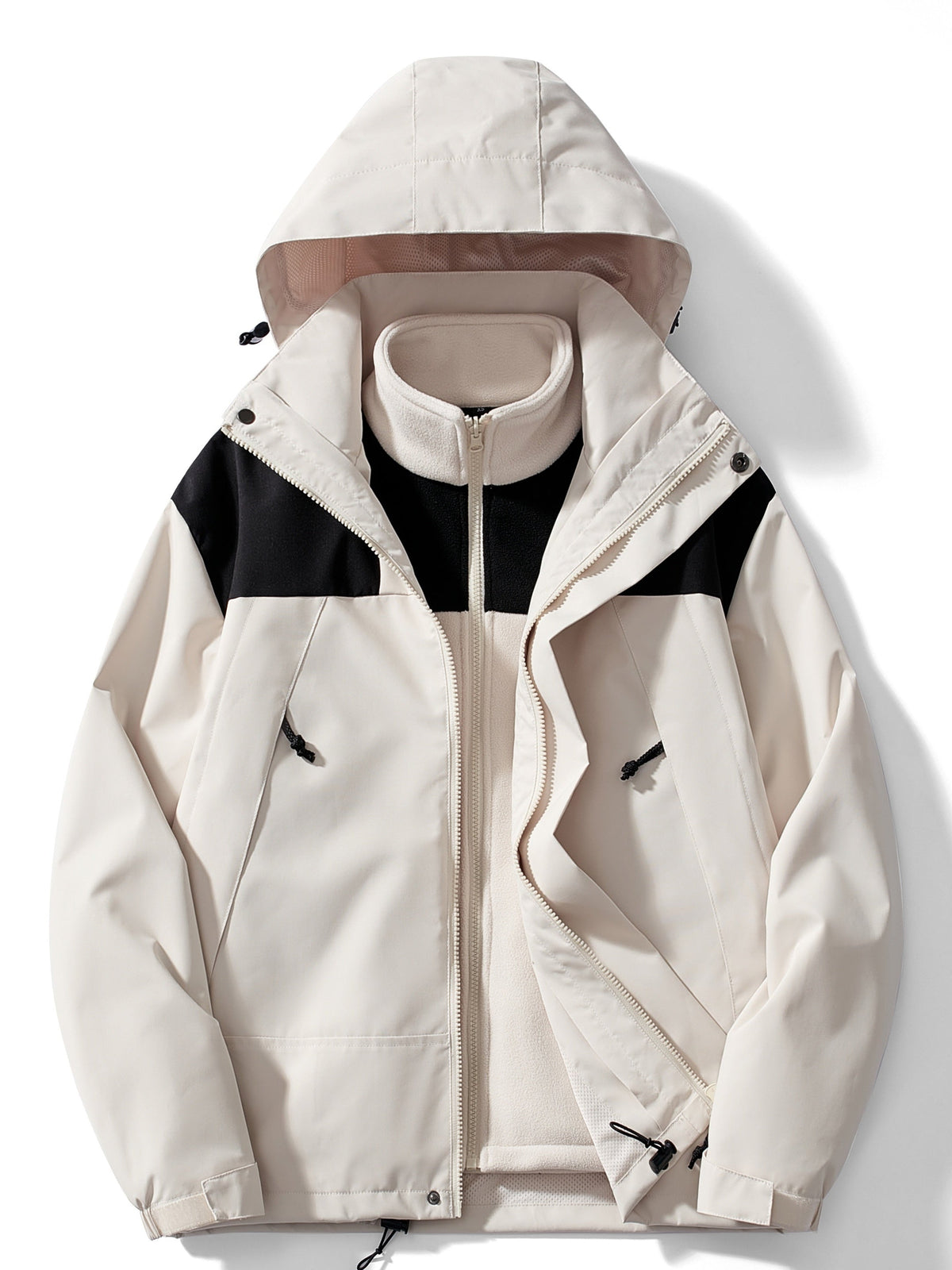 Sofie | 3-in-1 fleece winterjas voor dames met capuchon, winddicht en waterafstotend