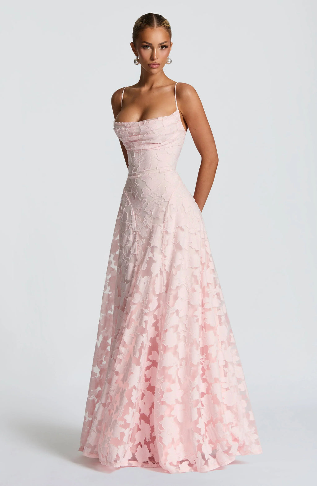 Genevra | Dames Bloemen Maxi Jurk – Elegante Vloeiende Lange Jurk met Dunne Bandjes