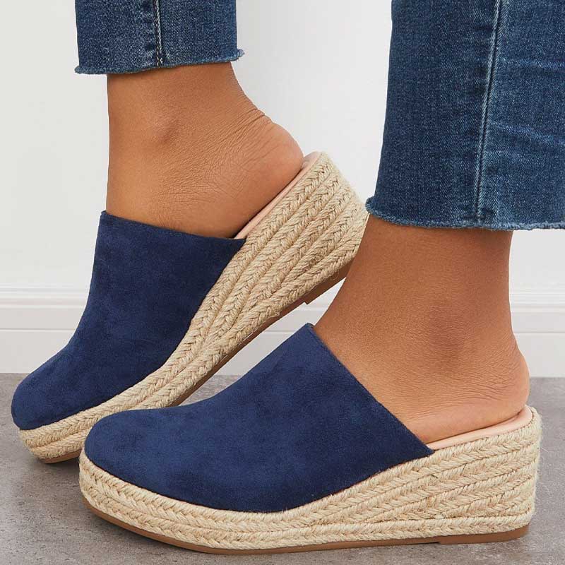 Alyssa | Dames Sleehak Mules – Comfortabele Bohemian Espadrille Sandalen