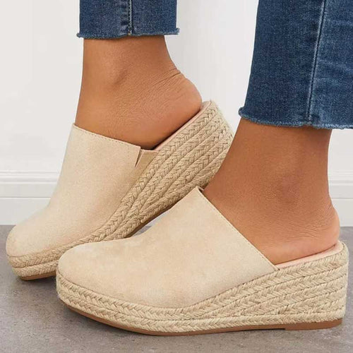 Alyssa | Dames Sleehak Mules – Comfortabele Bohemian Espadrille Sandalen